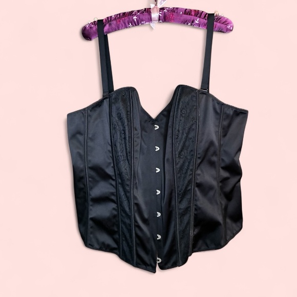 NWT Torrid CURVE Black Satin & Lace Corset Plus Size 3X - Picture 11 of 15